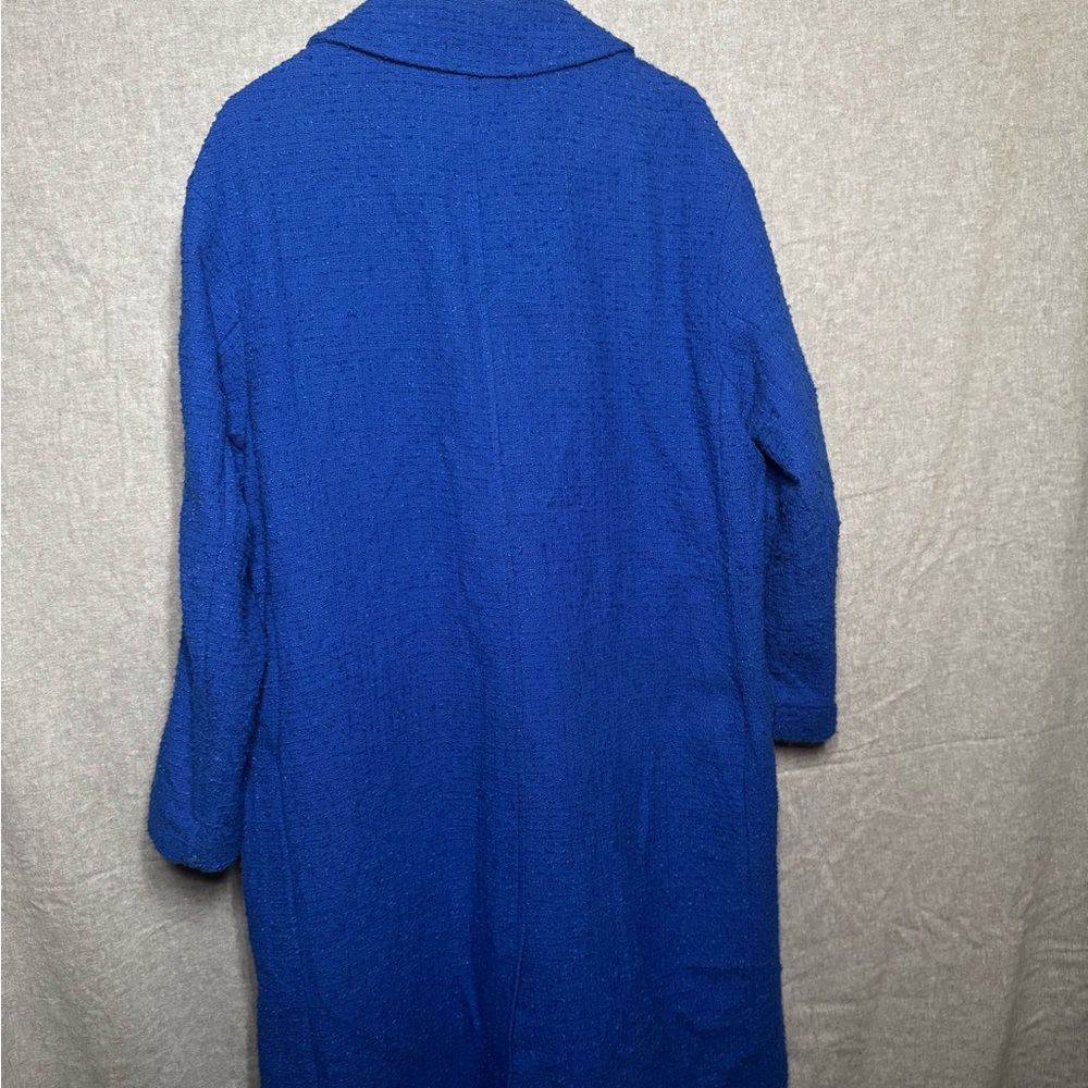 H&M Royal Blue Long Pea Coat - Picture 9 of 9